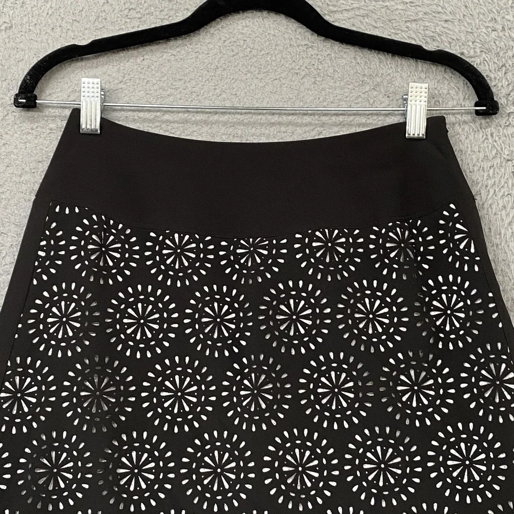 Krimson Klover Skort‎ Womens XS Black Laser Cut Athletic Lined Shorts Pockets